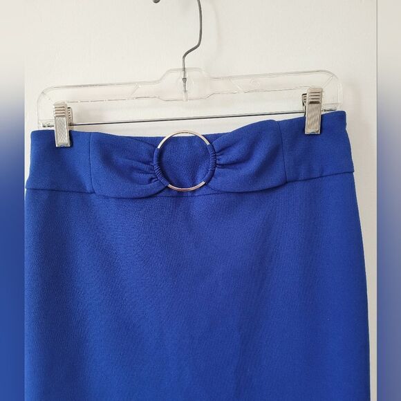 Soho Apparel Cobalt Blue Pencil Skirt Office Career Professor School Twee PS - Picture 2 of 5